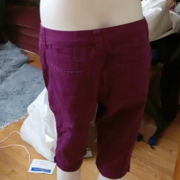 Purple petite capris/shorts - Picture 2 of 4